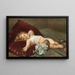Baby schlafend - Virgilio Tojetti — gerahmtes Bild an der Wand