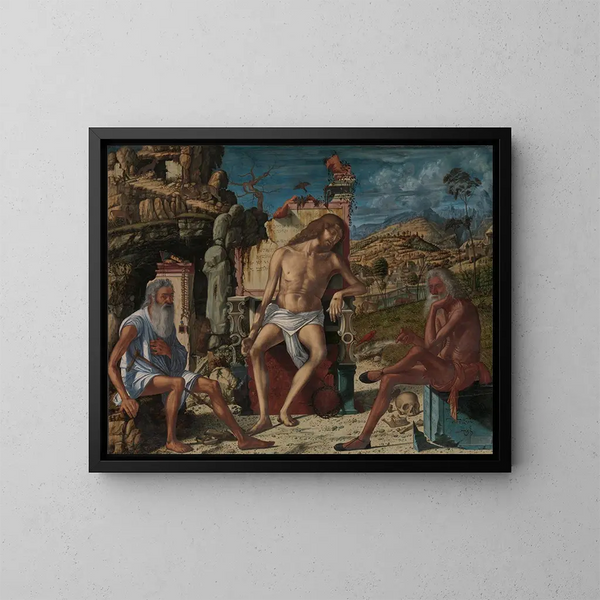 La Méditation sur la Passion - Vittore Carpaccio — gerahmtes Bild an der Wand