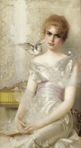 Vittorio Matteo Corcos - Portrait de jeune femme.webp