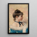 Portrait eines jungen Schönheitsprofils - Vittorio Matteo Corcos — gerahmtes Bild an der Wand