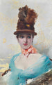 Eine elegante - Vittorio Matteo Corcos — Ansicht des Kunstwerks