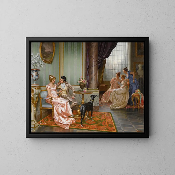 Bewunderung - Vittorio Reggianini — gerahmtes Bild an der Wand