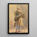 Portrait eines Leibeigenen - Vladimir Egorovich Makovsky — gerahmtes Bild an der Wand