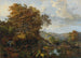 Ein Landschaft mit Wasserfall und Hunden - Vladimir Osipovich Sherwood — Ansicht des Kunstwerks