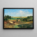Ein weites Landschaft mit einem Dorf im Hintergrund - Vladimir Donatovitch Orlovsky — gerahmtes Bild an der Wand