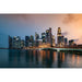 Abendliche Reise nach Singapur | Asiatische Fotodekoration