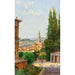 Reproduktion des Gemäldes Ansicht des Palazzo Vecchio von den Gärten von Boboli, Florenz - Antonietta Brandeis