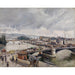 Reproduktion des Gemäldes Ansicht auf die große Brücke, Rouen, Regen - Camille Pissarro