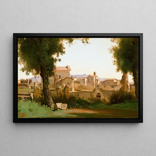 Blick von den Farnese-Gärten, Rom - Jean-Baptiste Camille Corot
