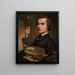 Selbstporträt - William J. Hinchey — gerahmtes Bild an der Wand
