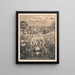 Der moralische und intellektuelle Fortschritt des Menschen - W. J. Morgan Co Lith — gerahmtes Bild an der Wand