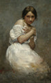 Portrait einer Mädchen - Wacław Szymanowski — Ansicht des Kunstwerks