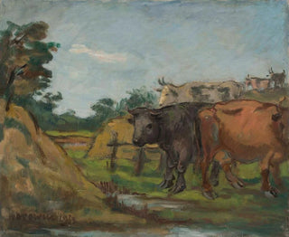 Wacaw Wsowicz - Three cows by a river.webp