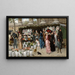 Ein Blumenmarkt in La Madeleine, Paris - Władysław Bakałowicz — gerahmtes Bild an der Wand