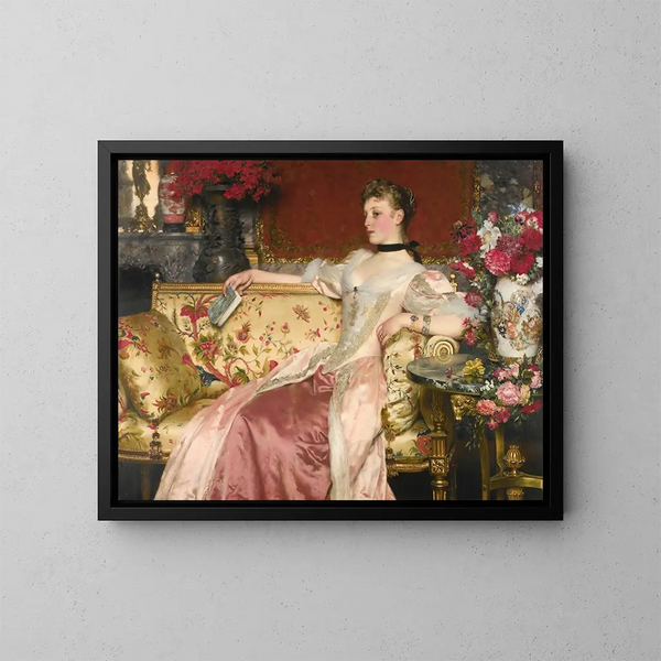 Ein Moment der Ruhe - Władysław Czachórski — gerahmtes Bild an der Wand