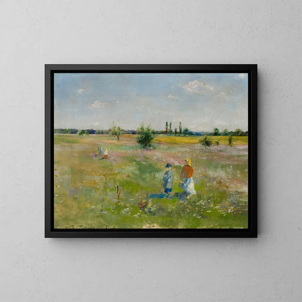 Im Weideland - Władysław Podkowiński — gerahmtes Bild an der Wand