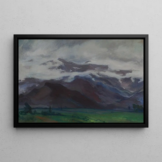 Wadysaw lewiski - Clouds over flatland below the Tatra Mountains.webp