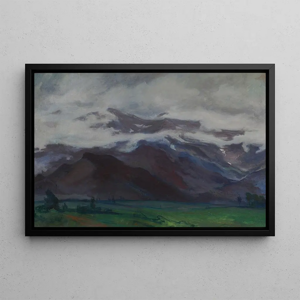 Wadysaw lewiski - Clouds over flatland below the Tatra Mountains.webp