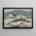 Cottages dans la neige - Władysław Ślewiński — gerahmtes Bild an der Wand