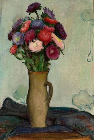 Wadysaw lewiski - Flowers in a vase Asters.webp