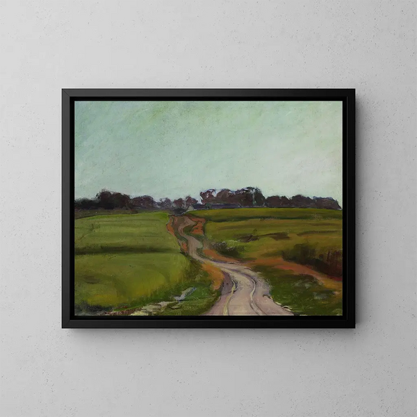 Route parmi les champs - Władysław Ślewiński — gerahmtes Bild an der Wand