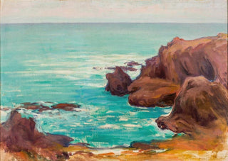 Wadysaw lewiski - Sea with white waves.webp