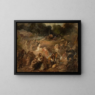 Taufe Litauens - Władysław Łuszczkiewicz — gerahmtes Bild an der Wand