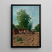 Skizze einer ländlichen Landschaft - Walery Brochocki — gerahmtes Bild an der Wand