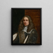 Portrait eines Mannes - Wallerant Vaillant — gerahmtes Bild an der Wand