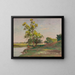 Landschaft mit Fluss - Walter A Clark — gerahmtes Bild an der Wand