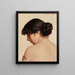 Frau mit hochgesteckten Haaren - Walter Blackman — gerahmtes Bild an der Wand