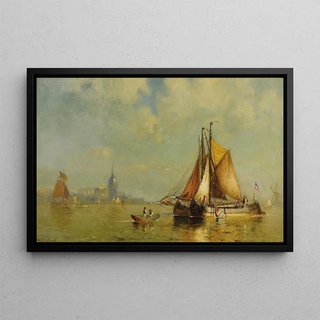 Walter Franklin Lansil - In Dordrecht Harbor Holland.webp