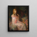 Die rosa Robe - Walter G. Ratterman — gerahmtes Bild an der Wand
