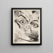 Peter mit einer Schusswunde an der Stirn - Walter Gramatt — gerahmtes Bild an der Wand