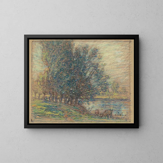 Saules à Longpré - Walter Griffin — gerahmtes Bild an der Wand
