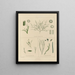Botanischer Kryptogamen-Kunstdruck des Reiseberichts in die Antarktis der Schiffe HM Discovery Erebus und Terror in den Jahren 1839 Pl60 - Walter Hood Fitch — gerahmtes Bild an der Wand