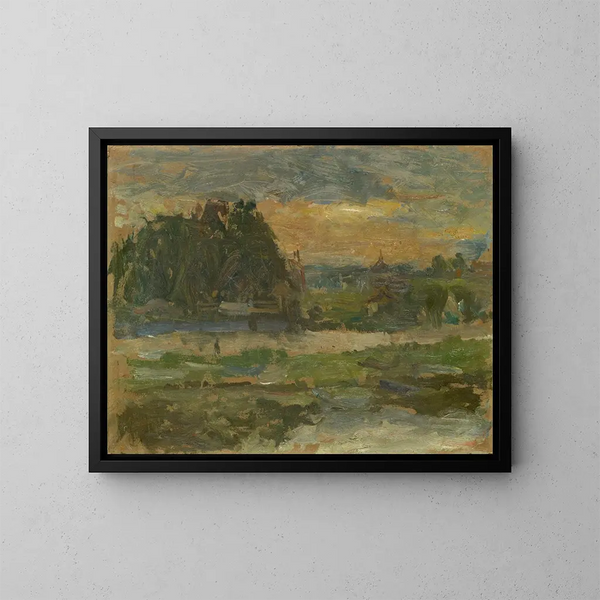 Soirée sur la Seine - Walter Kurt Wiemken — gerahmtes Bild an der Wand