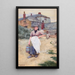 Junge Frau aus einem Dorf in Cornwall - Walter Langley — gerahmtes Bild an der Wand