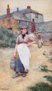 Junge Frau aus einem Dorf in Cornwall - Walter Langley — Ansicht des Kunstwerks