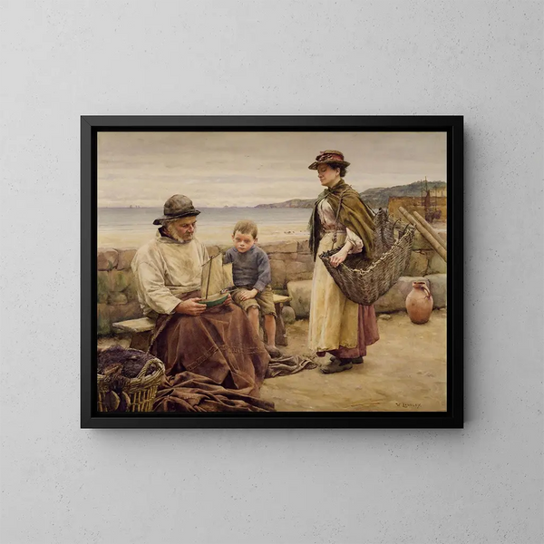 Meinung eines Experten - Walter Langley — gerahmtes Bild an der Wand