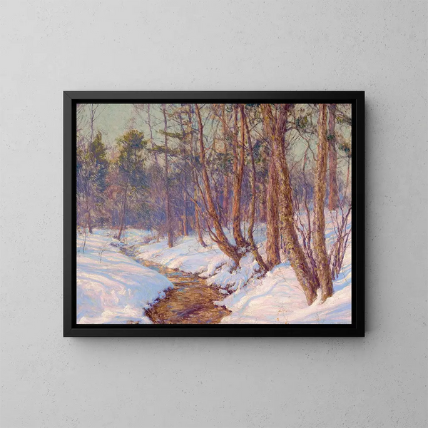 Bergbach im Mohawk-Tal - Walter Launt Palmer — gerahmtes Bild an der Wand