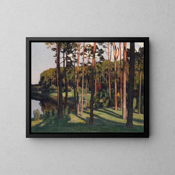 Sumpflandschaft - Walter Leistikow — gerahmtes Bild an der Wand
