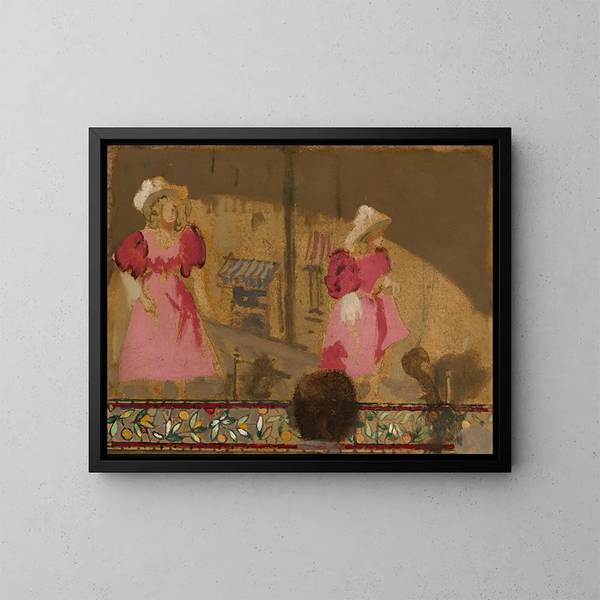 Die Lloyd-Schwestern im Old Bedford - Walter Richard Sickert — gerahmtes Bild an der Wand