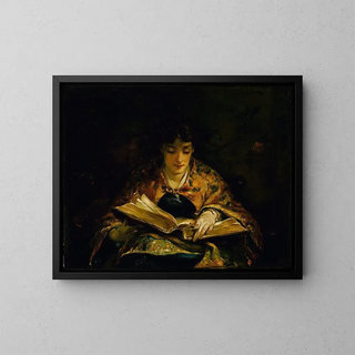 Unter den alten Dichtern - Walter Shirlaw — gerahmtes Bild an der Wand
