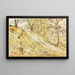 Skizze einer Landschaft - Walter Shirlaw — gerahmtes Bild an der Wand