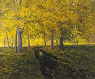 Walter Stoitzner - Bach im Herbstwald.webp