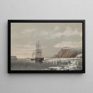 Walter William May - HMS Assistance and Pioneer fast to the Floe off Cape Majendie Wellington Channel 1853.webp