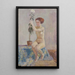 Akt mit Blumentopf - Walther Gamerith — gerahmtes Bild an der Wand