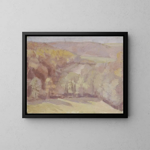 Berglandschaft - Walther Gamerith — gerahmtes Bild an der Wand