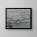 Landschaftsbild im Winter am Attersee - Walther Gamerith — gerahmtes Bild an der Wand